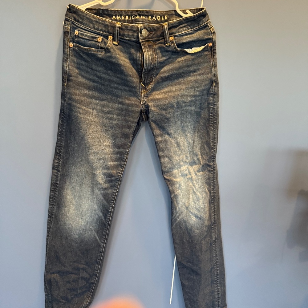 American Eagle Airflex + Original Straight Jeans